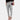 
A pair of stylish high-waisted white women's trousers with a tailored fit, modeled with a chic ivory appearance, suitable for formal or casual wear.