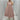 Pink ivory pleated maxi dress with cap sleeves, designed as a flowy evening gown in size 3XL, featuring a fitted waist and elegant neckline suitable for bridal parties or formal events.