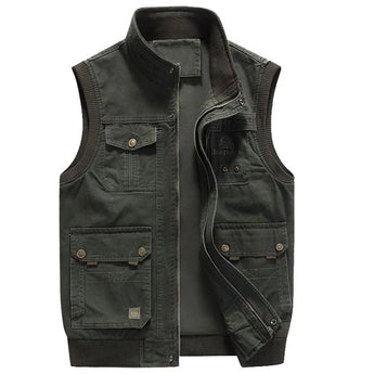 Khaki men's lightweight bomber jacket featuring a ribbed collar and snap button closure in a green color, 5XL size.
