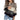 Women's gray XL leopard print color block sweater, featuring trendy casual knit design with long sleeves, stylishly combining leopard print with white and black sections.