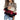Leopard Print Color Block Sweater in Red, size XL, featuring a trendy casual knit pullover design with long sleeves, displayed on a mannequin.