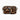 Leopard print faux fur crossbody bag with a chain strap and zipper in brown, showcasing a rectangular shape and stylish design.