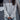 Women's chic streetwear pullover in gray with leopard print quilted design, half-zip neckline, long sleeves, and 3XL size.