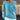 Light blue cable knit crewneck sweater for women, featuring a cozy winter design with long sleeves and a textured knit pattern.