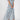 Light blue ruffle sleeve floral maxi dress made of chiffon, featuring a flowing silhouette and elegant design suitable for summer occasions, shown in size 3XL.