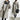Light gray women's oversized double-breasted trench coat in size 3XL, featuring a classic design with a stylish collar and long sleeves, perfect for a fashionable outerwear look.