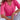 Light pink V-neck ribbed sweater for women, casual spring fashion, modeled in deep pink, size 3XL, showcasing sleeve and shoulder details.