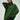 Lime green chunky knit turtleneck sweater in dark green, showcasing a cozy and fashionable winter design. The image highlights the sweater's long sleeves, high neck collar, and textured knit pattern, providing a comfortable fit.