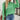 Lime Green Ribbed Open Stitch Crewneck Sweater - Women's Street Style