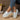 Gray linen women's sneakers in size 43, eco-friendly design with breathable material, shown on a person wearing casual attire.