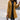 Long black slim fit women's coat with elegant design, featuring a structured shoulder, full-length sleeves, and a defined waistline, suitable for winter wear.