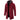 Men's slim fit winter outerwear in red, featuring a long grey hooded thermal coat with a tailored design and full-length sleeves.