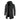 Men's slim fit long grey hooded thermal coat in light gray, featuring a high collar, full sleeves, and a sleek overcoat design, suitable for winter wear.