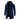 Men's long grey hooded thermal coat in a slim fit style, featuring a marine blue color option in XXL size. The coat has a sleek design with a collar and long sleeves, suitable for winter wear.