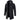 Men's slim fit long thermal coat in grey with a hood, featuring a sleek design and tailored sleeves, suitable for winter wear.