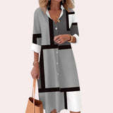 Luxurious gray satin coat featuring a dress shirt design with a prominent collar, long sleeves, and elegant shoulder detailing, suitable for XL size.