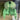 Luxury black puffer jacket with a plush fur collar, showcased in a green color variant, designed for winter fashion.