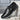 Luxury black leather men's formal shoes with a designer checkered pattern, shown in a Nero color and size 46, featuring a sleek and stylish design suitable for formal occasions.