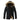 Luxury designer fur-lined parka in Nero, size 2XL, featuring a sleek overcoat design with a warm fur collar, long sleeves, and premium natural materials.