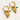 Luxury gold hoop earrings with pearl charms and green bead and crystal embellishments, designed by YA-CHAN.