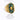 Luxury green gemstone ring with textured 18K gold band by YA-CHAN, adorned with an elegant natural gemstone and intricate metalwork.