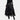 Luxury high-waist black floral 3D skirt for women featuring an intricate floral pattern, designed for a sophisticated and elegant look, available in size XL.