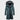 Luxury men's dark green parka with faux fur hood, featuring a sleek design with a warm insulated body; the coat has a structured collar and full-length sleeves, ideal for cold weather.