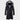 Luxury men's dark green insulated parka with faux fur hood, featuring long sleeves and a high collar, available in black color and 3XL size.