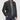 Tan suede blazer for men, featuring a single-breasted design with button closure and a notched collar. Styled over a gray dress shirt with long sleeves, the blazer coordinates elegantly with the gray color scheme.