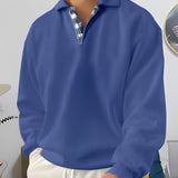 Luxury men's white velvet pyjamas in dark blue, featuring a soft and premium texture with long sleeves, a tailored collar, and an elegant design suitable for comfortable sleepwear.
