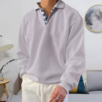 Luxury men's white velvet pyjamas in gray, featuring a button-up dress shirt style with a collar and long sleeves, designed for premium comfort and soft sleepwear in size 5XL.