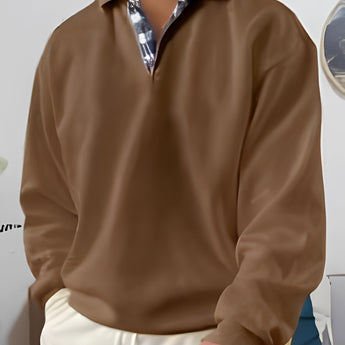Luxury men's white velvet pyjamas with a brown color variant in size 5XL, featuring a long-sleeve design with a collared neck, resembling a formal dress shirt in style.