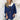 Elegant luxury white wool cape for women, featuring a stylish blue variant in size 3XL, showcasing a sophisticated winter fashion coat design with long sleeves and a high neck.