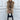 Luxury women's oversized faux fur winter coat in khaki, size 3XL, displaying a stylish and elegant fashion design with emphasis on the shoulders and waist, featuring long sleeves and knee-length coverage.