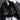 Luxury women's tan suede faux fur winter jacket featuring a plush faux fur collar and lining, with a tailored waist and long sleeves; shown in an extra-large size in black.