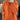 Orange oversized knit hooded cardigan sweater for women with a zipper, featuring a stylish design with long sleeves and a comfortable fit in 2XL size.