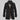 Men's black double-breasted trench coat with epaulettes, featuring a classic collar and button detailing, designed for a sophisticated look.