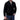 Men's black quarter zip sweater in size 3XL, featuring a ribbed collar and knitwear design, worn by a model with white dress shirt sleeves visible under the sweater.