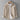 Men's beige long sleeve shirt with vertical stripes, featuring a classic collar and button-down style, displayed on a clothes hanger.