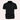 Men's beige vertical stripe short sleeve polo shirt in ribbed cotton with a black color detail, featuring a classic collar and button-up front, size XL.