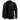 Men's black leather biker jacket with red stripes, featuring a classic urban moto style. The jacket includes a collar and long sleeves, highlighting its sporty and edgy design. Suitable for personal protective equipment, available in 3XL size.