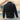 Men's black corduroy bomber jacket with ribbed cuffs and a durable design, featuring a collar and full-length sleeves.