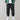 Men's black corduroy cargo pants with ankle tapering, urban style, size 3XL, featuring multiple pockets and a sleek design.