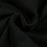 Men's black crew neck cotton t-shirt with short sleeves, featuring a soft, durable, and versatile design against a neutral grey background.