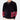 Men's black crewneck sweater featuring ethnic pattern sleeves with intricate design, showcasing a blend of traditional and contemporary style, made from soft textile material.