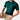 Men's green designer style t-shirt in size 3XL featuring an embossed logo, ribbed cuffs, and a comfortable fit displayed on a mannequin or model.