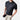 Men's black embossed logo t-shirt with ribbed cuffs, shown in size 3XL, featuring a relaxed fit with visible shoulder seams and ribbed detail at the cuffs.