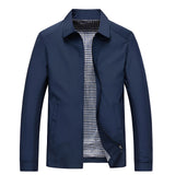 Men's blue weatherproof trench coat in 2XL size featuring a stylish gingham lining, button closure, and collar, designed for a chic and sophisticated look.