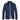 Men's blue weatherproof trench coat in 2XL size featuring a stylish gingham lining, button closure, and collar, designed for a chic and sophisticated look.