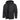 Men's black hooded leather jacket in a quilted biker style with long sleeves and a high collar, designed for a 4XL fit.